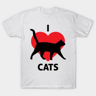 I Love Cats - Cat Lover Cats T-Shirt